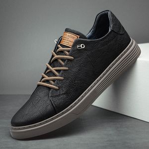 Chaussures habillées italiennes en cuir véritable chaussures décontractées chaussures Oxford à lacets pour hommes chaussures de jogging en plein air bureau chaussures habillées pour hommes grande taille 36-47 230729