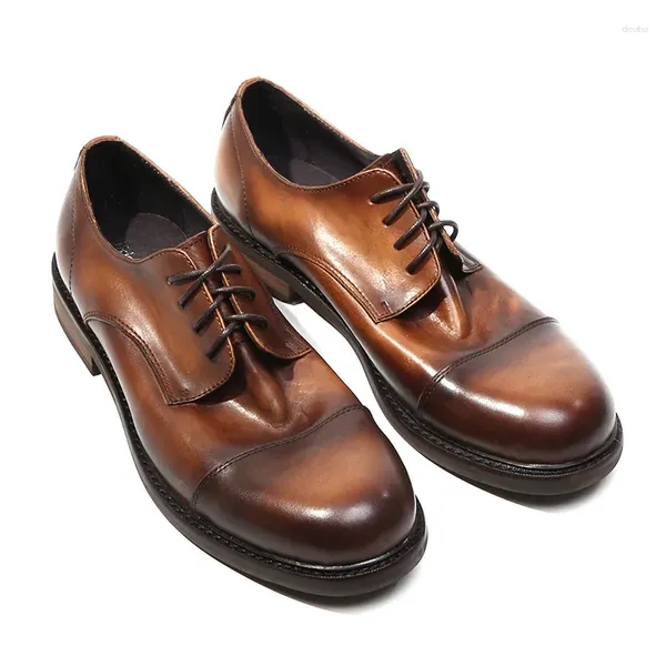 Zapatos de vestir Mocasines italianos Hombres Boda Oxford para exteriores Punta redonda Trabajo para hombre