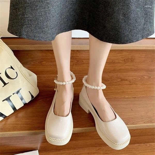 Chaussures habillées JK Uniforme Lolita Pu Cuir Femme Élégance Femme Filles Douces Cosplay Anime Loli Noir Blanc Ol Dames Mode