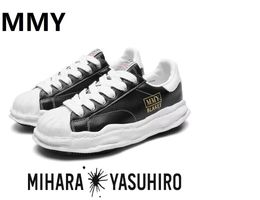 Geklede schoenen JPOrigin MMYMaison Mihara Yasuhiro Originele STC Zool Leer LowCut Sneakers Vormig Casual Veelzijdig Canvas Board 231130