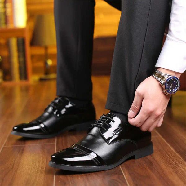 Zapatos de vestir Altura clave Vestidos con cordones Botas marrones para hombres Boda blanca Zapatillas de deporte Colección deportiva Raning Aestthic XXW3