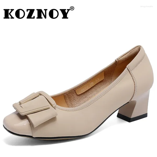 Zapatos de vestir koznoy 5cm tacones gruesos