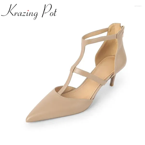 Chaussures habillées krazing pot en cuir complet en cuir peu profond.