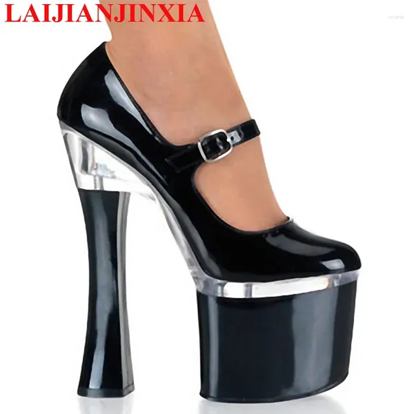 Chaussures habillées Laijianjinxia Offre spéciale Plateforme de sangle de cheville classique Pumps Pumps 18 cm Super High Heel Mode / fête Fashion