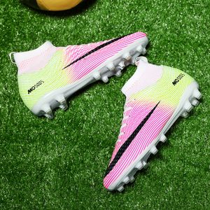 Chaussures habillées grande taille 35-48 hommes chaussures de football adultes enfants haute cheville bottes de football crampons herbe formation chaussures femmes football baskets 230714