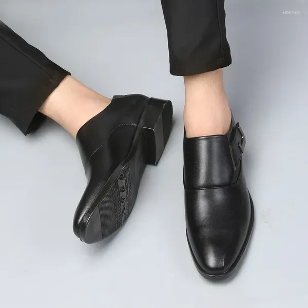 Zapatos de vestir Cuero para hombres Lujo italiano 2023 48 Zapato formal para hombre Marca Punta puntiaguda Hombres
