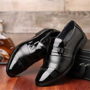 Chaussures habillées cuir légitime sans laçage de talons noirs de noire baskets pour hommes sport blancs masculins de haute technologie