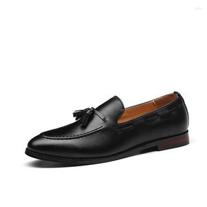 Dress Shoes Loafers Men Coiffeur Zwart Plus Size Classic Luxury Dressing for Formal Business Comfortabele comfortabel