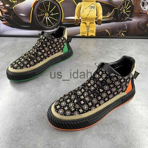 Jurk Schoenen Loafers Mannen Zachte Zool Running Sneakers Mode Toevallige Secundaire Leer Koeienhuid Bovenste Hoogte Verhoogde Platte Platform Board Schoenen J230808