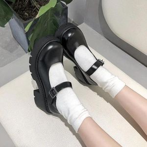 Kledingschoenen lolita vrouwen Japanse stijl Mary Jane Vintage Girls High Heel Platform College Student Big Size
