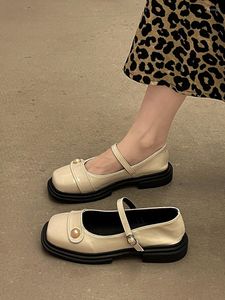Chaussures habillées Bureau talon Lady Elegant Sandales non glissantes solides Sandales décontractées printemps 2023 Boucle Design coréen Fashion Woman Chic