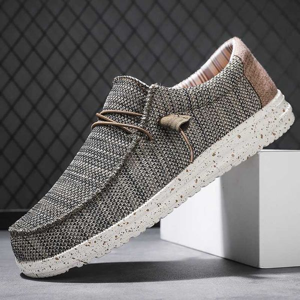 Zapatos de vestir de marca de lujo para hombre, zapatos de lona de verano, zapatos informales, Alpargatas para Hombre, ligeros, talla grande 49 50, gran oferta