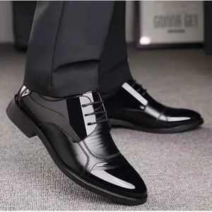 Chaussures habillées Affaires de luxe Oxford chaussures en cuir hommes respirant en caoutchouc chaussures habillées formelles mâle bureau chaussures plates de mariage chaussures Mocassin Homme 231102