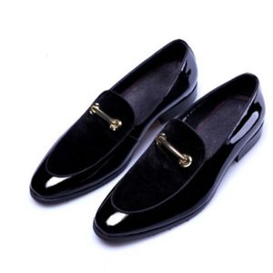 Chaussures habillées de luxe affaires Oxford cuir hommes respirant brevet formel grande taille homme bureau mariage appartements mâle noir 230224