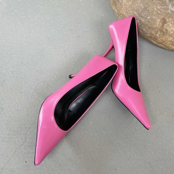 Robe chaussures de luxe femmes 8cm talons hauts pompes scarpins bureau dames designer blanc vert noir bal stiletto parti talon