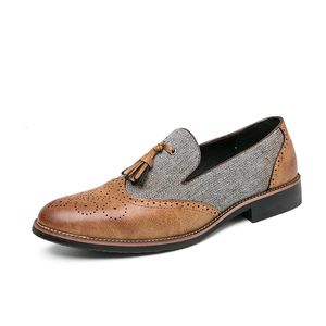 Chaussures de robe Mocassins en cuir mâle, chaussures de concepteur de conduite décontractée pour usage extérieur, mocassins 409c
