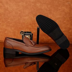 Chaussures habillées Homme Cuero Pour Casuales Printemps Causal Mocassins Hombre Sapato Sapatos Plat Loisirs Chaussure Informales En Cuir Vente Hommes Mâle De