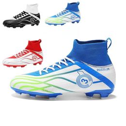 Chaussures Habillées Homme Football Jeunesse Crampons De Football TF FG Haut Haut Forte Grip Sport Formation Running Sneaker Taille 31 48 230821