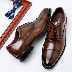 Chaussures habillées homme en cuir fendu en caoutchouc semelle en caoutchouc bureau d'affaires mâle en cuir véritable fête de mariage plus 48 230923