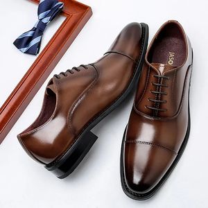 Zapatos de vestir hombre cuero partido suela de goma oficina de negocios cuero masculino fiesta de boda genuina más 48 231124