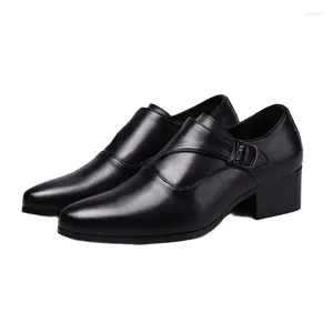 Chaussures habillées Homme Vintage Ascenseur Mocassins 6cm / 8cm Garland Cuir Business Casual Confortable Costumes de fête de mariage Printemps Automne