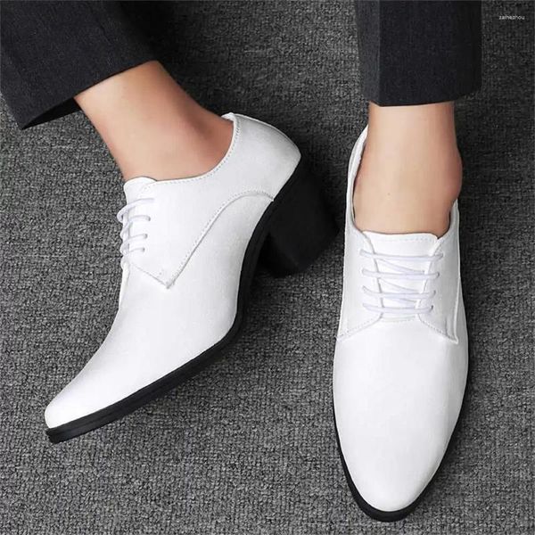 Robe chaussures mariage automne véritable hommes talons blanc pour hommes semi-formel homme baskets sport Sapateneis modèles