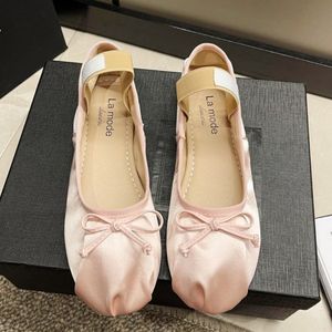 Chaussures habillées Mary Jane doux nœud femmes ballerines 2023 été mode peu profond confortable sandales tendance décontracté doux Zapatos 230801