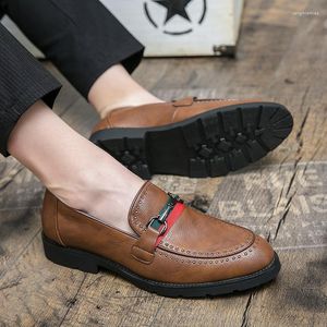 Dress Shoes Heren Casual Men Fashion For Lederen Loafers Piergitar Trend Moccasins Man Luxury schoen Formaldress