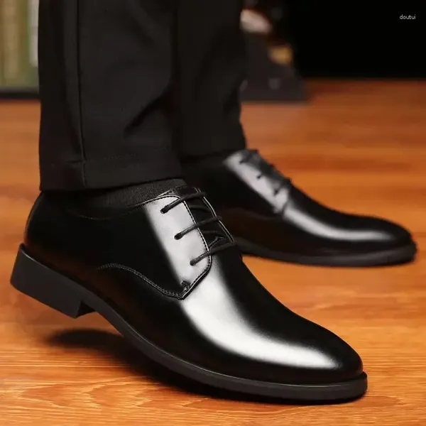 Zapatos de vestir Hombres Negocios 2024 Oxford Classic Tuxedo Alta Calidad Caballero Foraml Boda de lujo