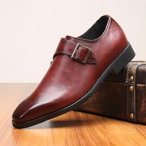 Dress Shoes Men Casual lederen lente herfst formele loafers ontwerper zwarte Italiaanse bruiloft oxfords