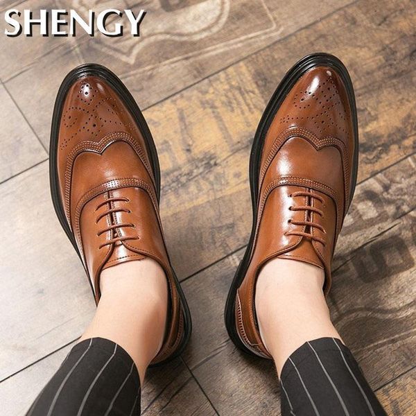 Chaussures habillées hommes décontracté bout rond chaussures richelieu style britannique bureau d'affaires homme appartements Oxfords pour homme formel 230912