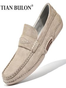 Dress Shoes Men Loafers Brand Italiaanse ontwerper Casual schoenen Comfortabele slip op Mocassins Real Leer hoe u kunt rijden 08102238804