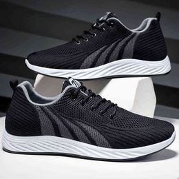 Dress Shoes Men Running Shoes Fashion Print Lace Up Sneakers Casual Korean Platform Sport Sports 220718
