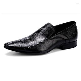 Robe chaussures hommes 748 2024 costume unique britannique derme crocodile taille d'affaires vraiment véritable cuir