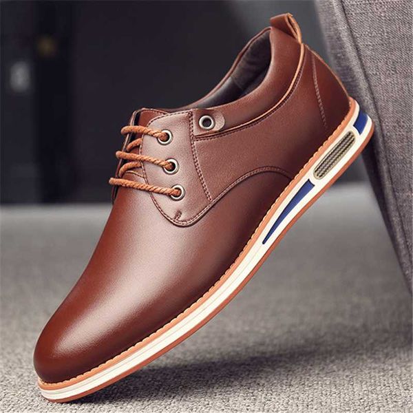 Chaussures habillées hommes noir marron affaires pour homme doux en cuir véritable mode confortable Oxford chaussures de fête de mariage