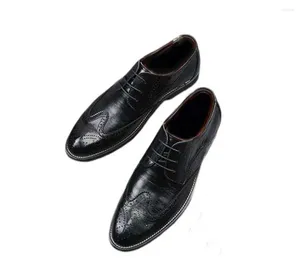 Chaussures habillées Business Cuir Fashion Fashion Pointy Lace