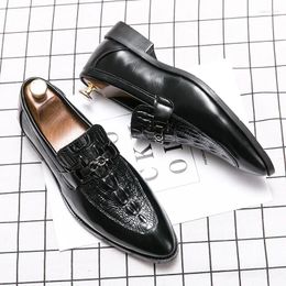 Chaussures habillées Hommes Oxford Lacets Avant Pour Hommes D'affaires Formel Cravate Blanche Noir Mariage En Option
