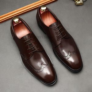 Chaussures habillées Oxfords Mend en cuir authentique Fabriqué à la main