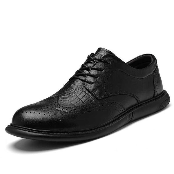 Chaussures habillées Chaussures pour hommes printemps automne et hiver nouvelles chaussures à la mode chaussures en cuir de grain odile formelles chaussures décontractées polyvalentes pour hommes L0830