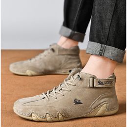 Zapatos de vestir hombres zapatos zapatos de zapatillas para hombres zapatos vulcanizados casuales al aire libre de encaje de lace-up de cuero de cuero tenis romano Zapatillas 230509