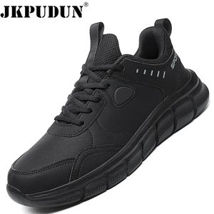 Kleding Schoenen Mannen Sport Leer Hardlopen Outdoor Waterdichte Sneakers Lichtgewicht Atletische Sneaker Tenis Masculino Esportivo 231130