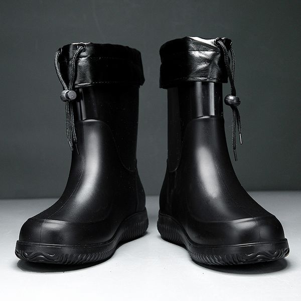 Zapatos de vestir para hombre, botas de lluvia, antideslizantes, impermeables, de goma, para trabajo en barro, duraderos, antideslizantes, para jardín, para agricultura, jardinería, pesca, 230721