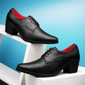 Dress Shoes Mid-Heeled Big Size For Men Wedding On aangeboden Black Tennis Sneakers Sports comfortabele sapatenis