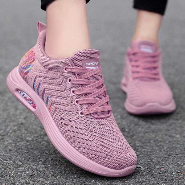 Zapatos de vestir, colores mezclados, zapatillas de deporte para mujer, 2022, zapatos para correr de primavera, suela de goma con cordones, zapatos vulcanizados para mujer, envío gratis, Zapatos De Mujer J230806