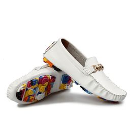 Kleding schoenen modx vrouw mode casual echte lederen loafers mocassins slippen op mannen flats 230816