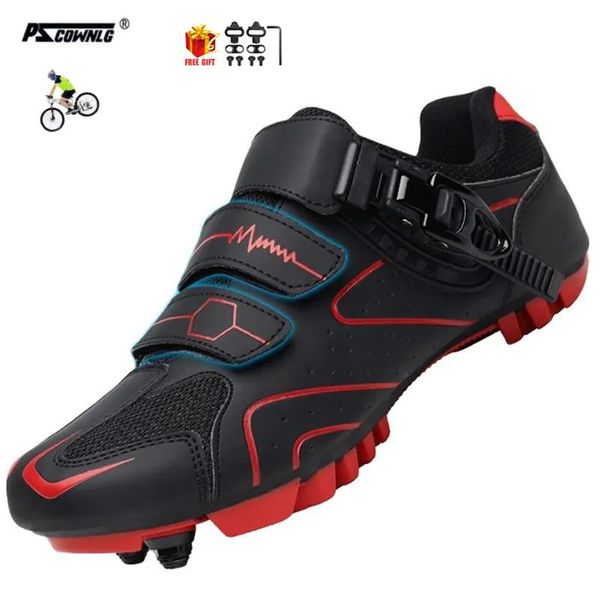 Zapatos de vestir Bicicleta de montaña Ciclismo para hombre MTB Hebilla de trinquete rápido Compatible con pedal del sistema SPD para interior y exterior Mo 231010