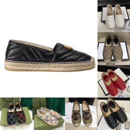 Geklede schoenen Muiltjes Princetown Lui Slippers Loafers Klassiek Dames Plat Authentiek Koeienhuid Metalen gesp Dame Leer Heren Gedrukt Vertrappelen 100% Grote maat 35-41