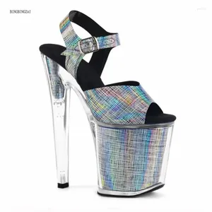 Chaussures habillées Net Name Sandales de danse pôle pour femmes Authentiques talons aiguilles de 20 cm Mode 3-14 15 BBZAI