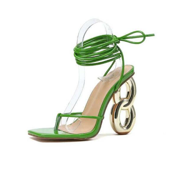 Zapatos de vestir Nuevo verano para mujer Sandalias de tacón alto Tacones romanos Forma especial CasualMERD H240321