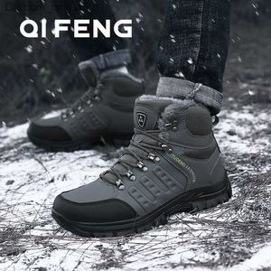 Chaussures habillées Chaussures de randonnée en plein air professionnelles en montagne d'hiver nouvellement arrivées Chaussures de randonnée en fourrure pour hommes Bottes de randonnée d'entraînement à la chaleur Chaussures de sport noires Z230802